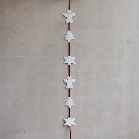 Esther | Kerstslinger 6 figuren, verticaal - vilt