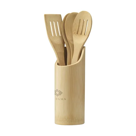 Bamboo cooking set keukengerei