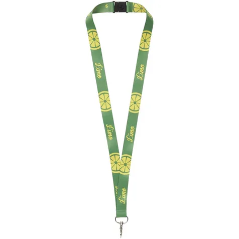 Lanyard met 2 zijden sublimatie voorzien van haak en veiligheidssluiting