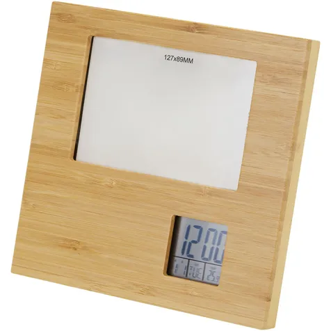 Sasa bamboe fotolijst met weerstation