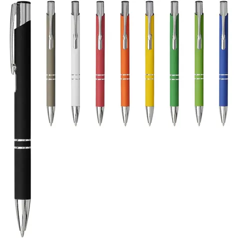 Moneta soft touch balpen met klikmechanisme