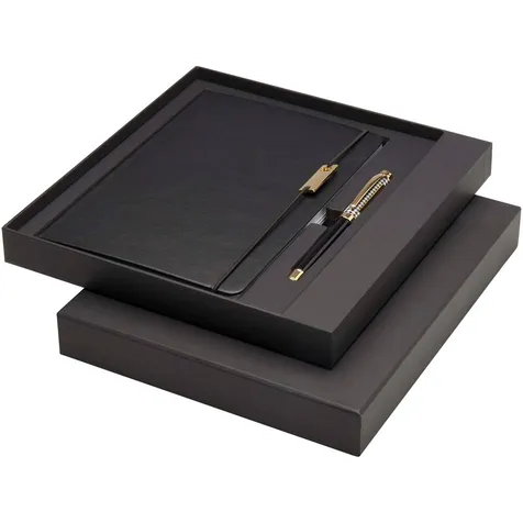 Legato set met A5 notitieboek met balpen en rollerbalpen