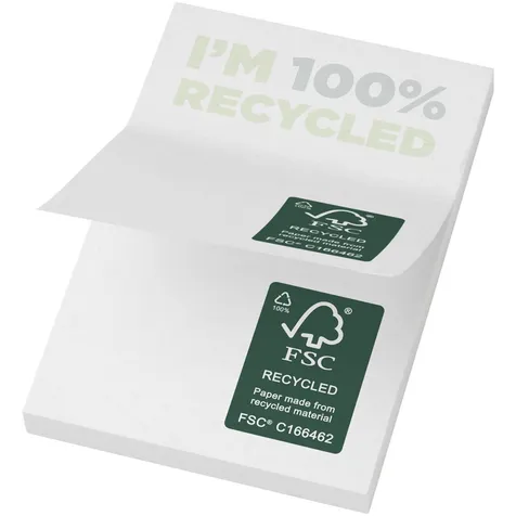 Sticky-Mate® gerecyclede sticky notes (ook plakvel of Post-it vel of plakkers genoemd) 50 x 75 mm