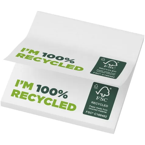 Sticky-Mate® gerecyclede sticky notes (ook plakvel of Post-it vel of plakkers genoemd) 75 x 75 mm