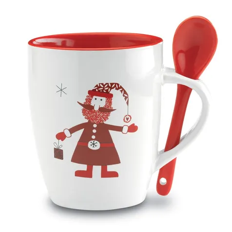 Kerstmok met lepel 250ml CLAUS