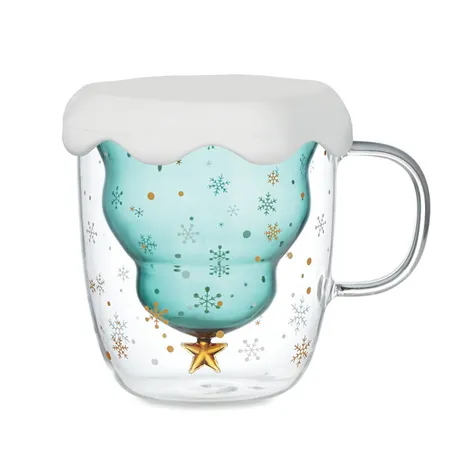 Dubbelwandige borosilicaat mok VERDE