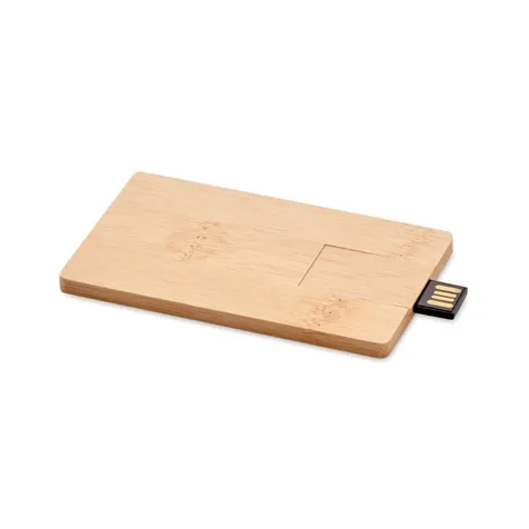 Bamboe USB stick 16GB CREDITCARD PLUS