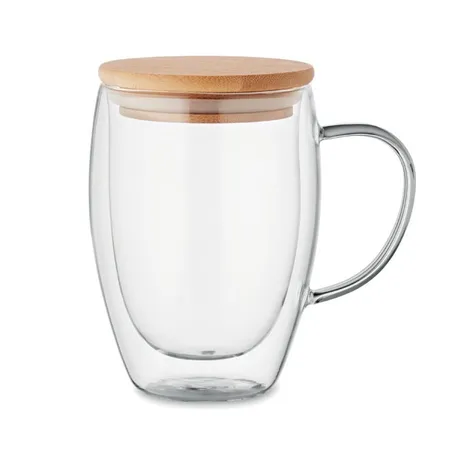 Dubbelwandige mok borosilicaat