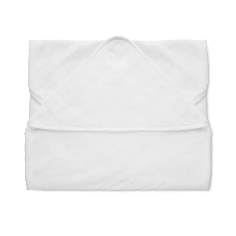 Katoenen babyhanddoek met kap