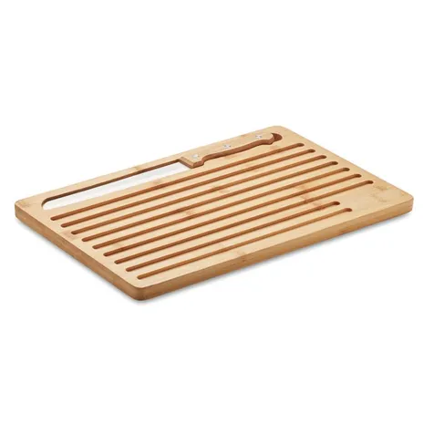 Bamboe snijplank en broodmes