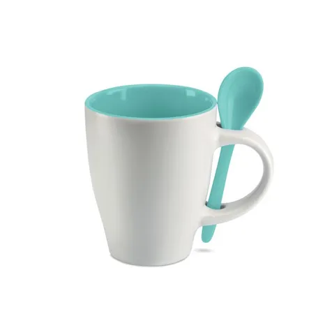 Mok met bijpassende lepel
