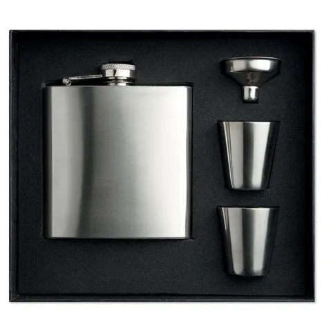 Heupfles met bekertjes SLIMMY FLASK SET