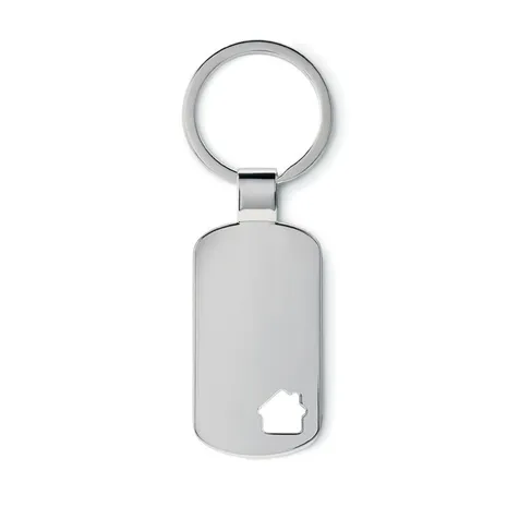 Metalen sleutelhanger huisje HOUSE KEY
