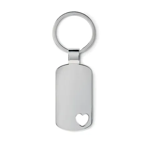Metalen sleutelhanger hartje CORAZON