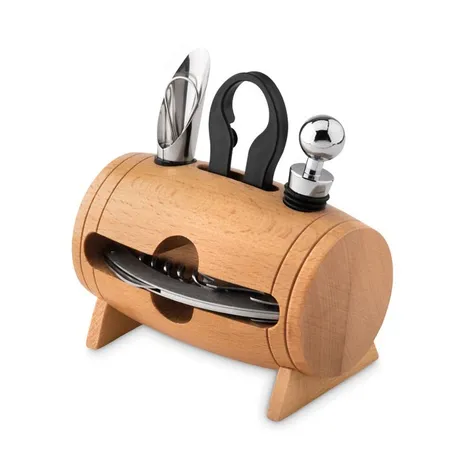 Houten wijnset BOTA