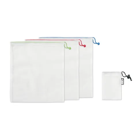 Set van 3 RPET fruitzakken VEGGIE SET RPET