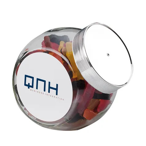 Medium glazen bokaal gevuld met…