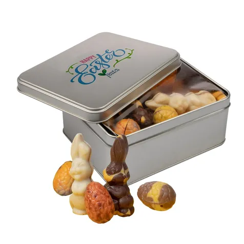 Rechthoekig blik Paas chocolade