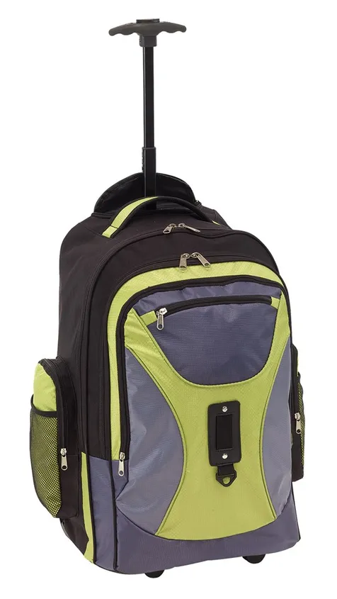 Trolley-backpack'comforty'600d grijs/gre.