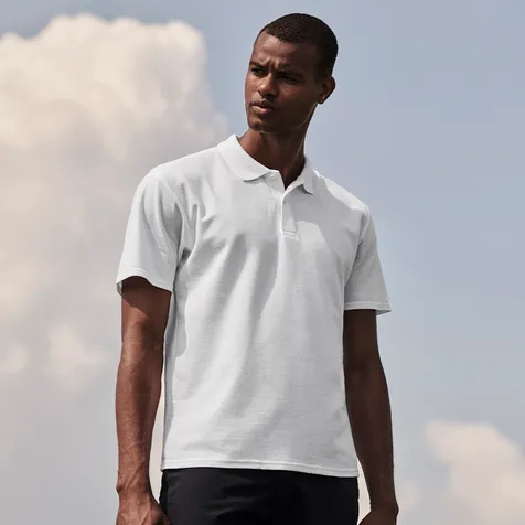 Volwassene Wit Polo Shirt Original