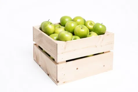 Fruitkist middel incl. 50 appels met logo