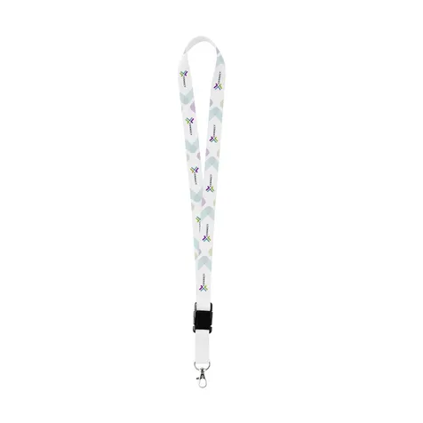 Lanyard full color bedrukt Buckle RPET 2 cm keycord