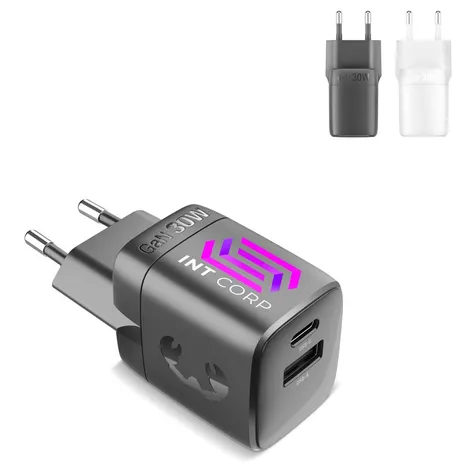 Fresh 'n Rebel 30W Snellader GaN USB-C &amp; USB-A