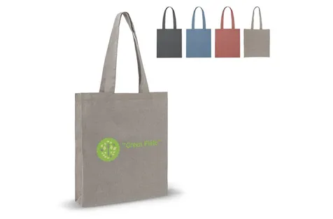 Schoudertas recycled katoen 38x42x10cm