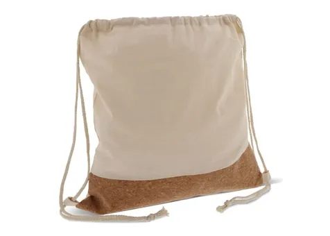 Trekkoord rugzak Kurk met katoenen koord 38x41cm