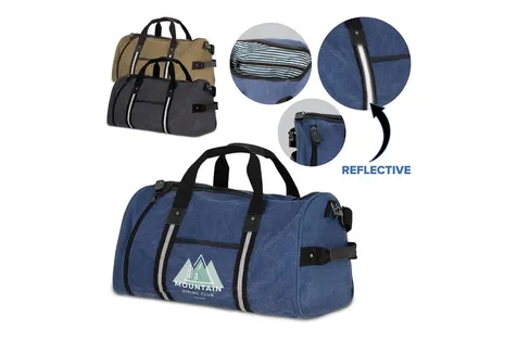 Gerecycled katoenen canvas plunjezak Harper