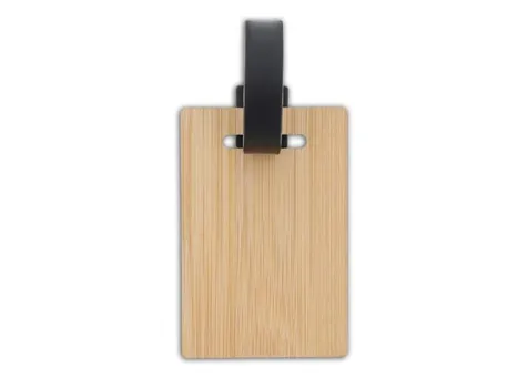 bagagelabel of kofferlabel bamboe