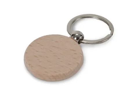 Sleutelhanger hout rond Ø40mm