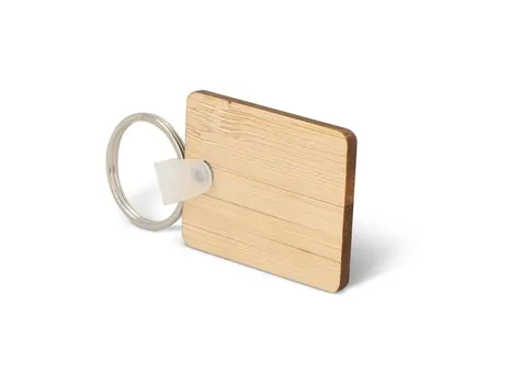 Sleutelhanger Bamboe rechthoekig