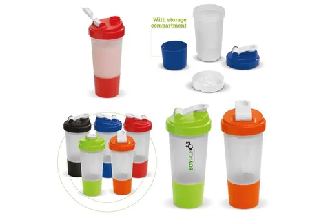 Shakebeker met compartiment 500ml