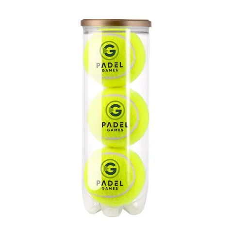 Tube padelballen vanaf 45 stuks, ballen te bedrukken