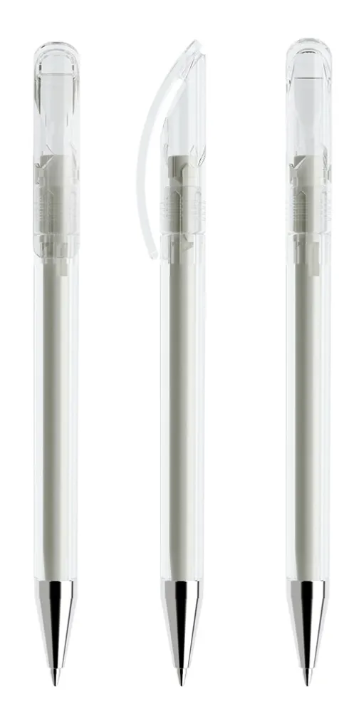 Prodir DS3TTC Transparent with Chrome Metal Nose-Cone