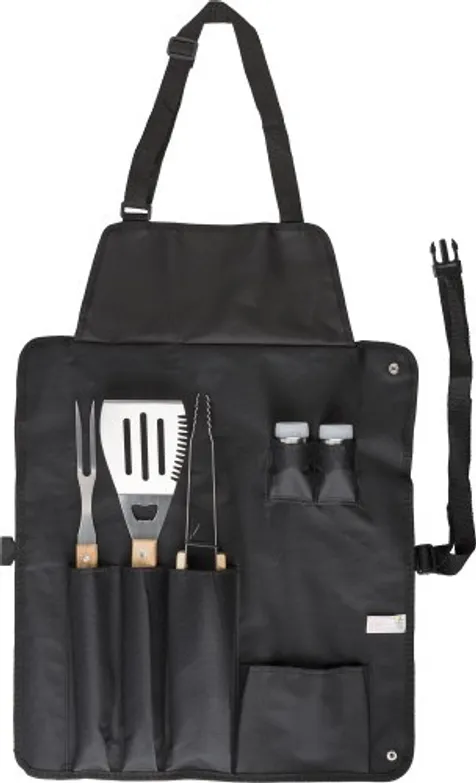 Nylon (600D) schort met barbecue set