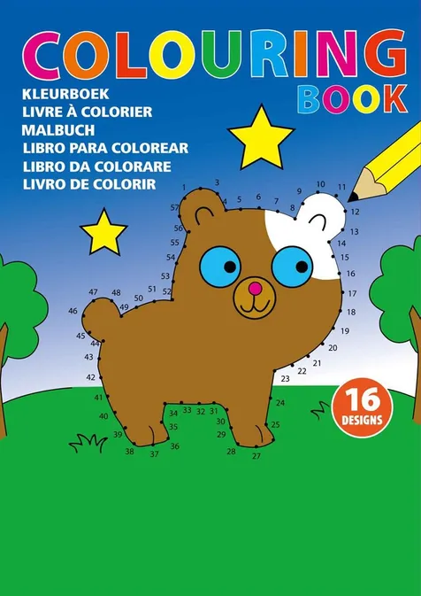 Kartonnen kleurboek