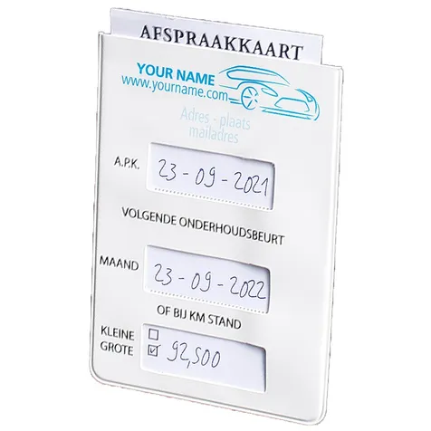 Afspraakkaarthoesje