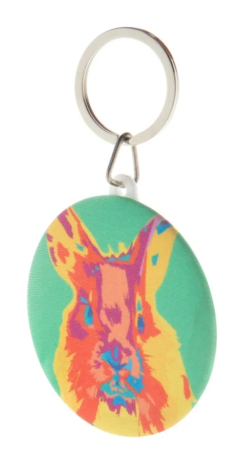 KeyBadge RPET Maxi - RPET-sleutelhanger met speld