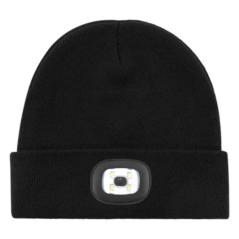 Gebreide Muts met Ledlamp - Donkergrijs