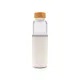 Borosilicaatglas fles met PU sleeve