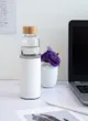 Borosilicaatglas fles met PU sleeve