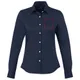 Vaillant oxford dames blouse met lange mouwen