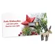 Kerstkaart steekfiguren vilt-houten