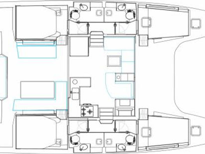 Catamaran Nautitech 46 Fly · 2019 · Exhibit A (a/c , water maker, teak deck) (1)