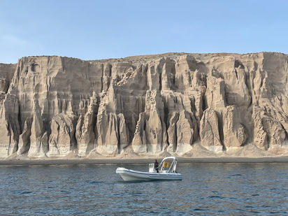 RIB Jokerboat Coaster 4.70 · 2008 (refit 2021) ·  Santorini: Boat Rental "KIRKI" (1)