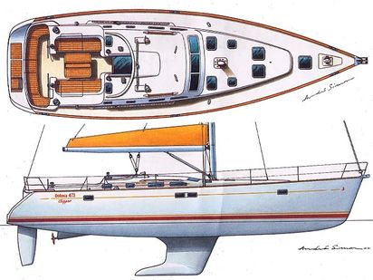 Zeilboot Beneteau Oceanis Clipper 473 · 2002 (0)