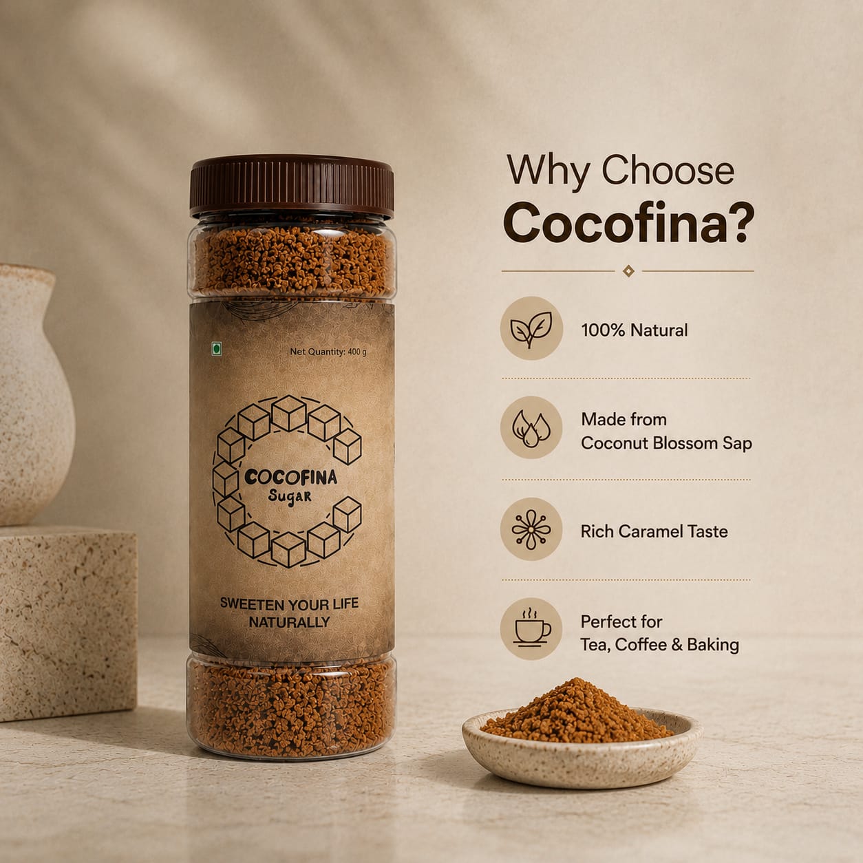 Cocofina Coconut Sugar (250g) 8