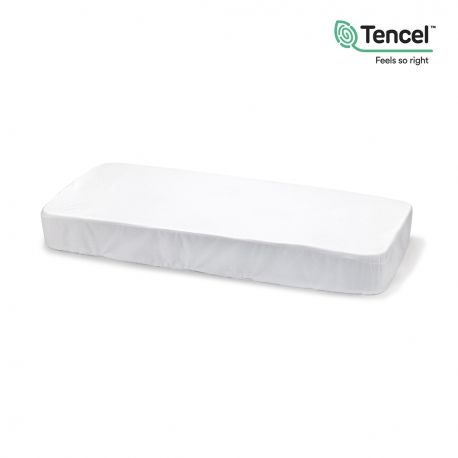 drap-housse-impermeable-tencel-liso-e-blanc Waterproof tencel fitted sheet 60×120 cm